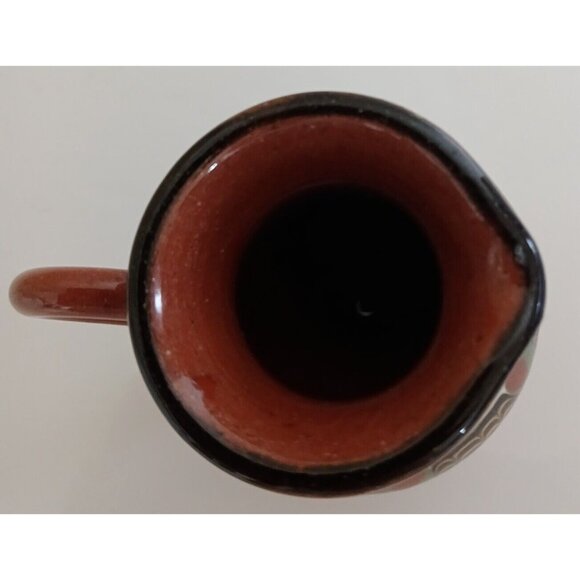 Gorgeous Pottery Small Pitcher Jug Vase Clay ? Marked - Picture 9 of 9